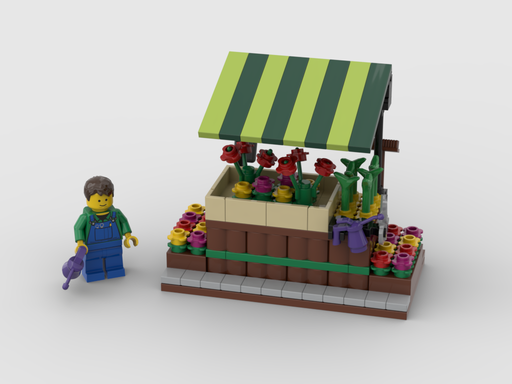 MOC - Flower stand - How to build it