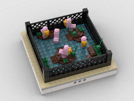MOC - Flamingo | mini modular ZOO - How to build it