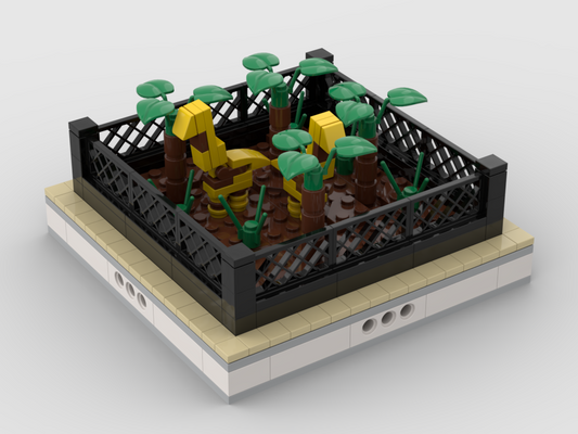 MOC - Giraffe | mini modular ZOO - How to build it