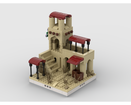 MOC - Desert House #1 for a Modular Desert village - How to build it
