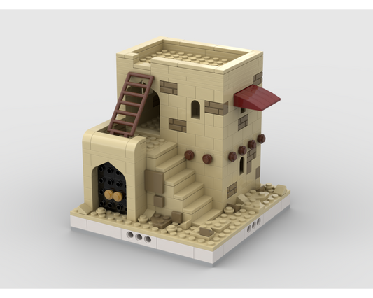 MOC - Desert House #3 for a Modular Desert village - How to build it