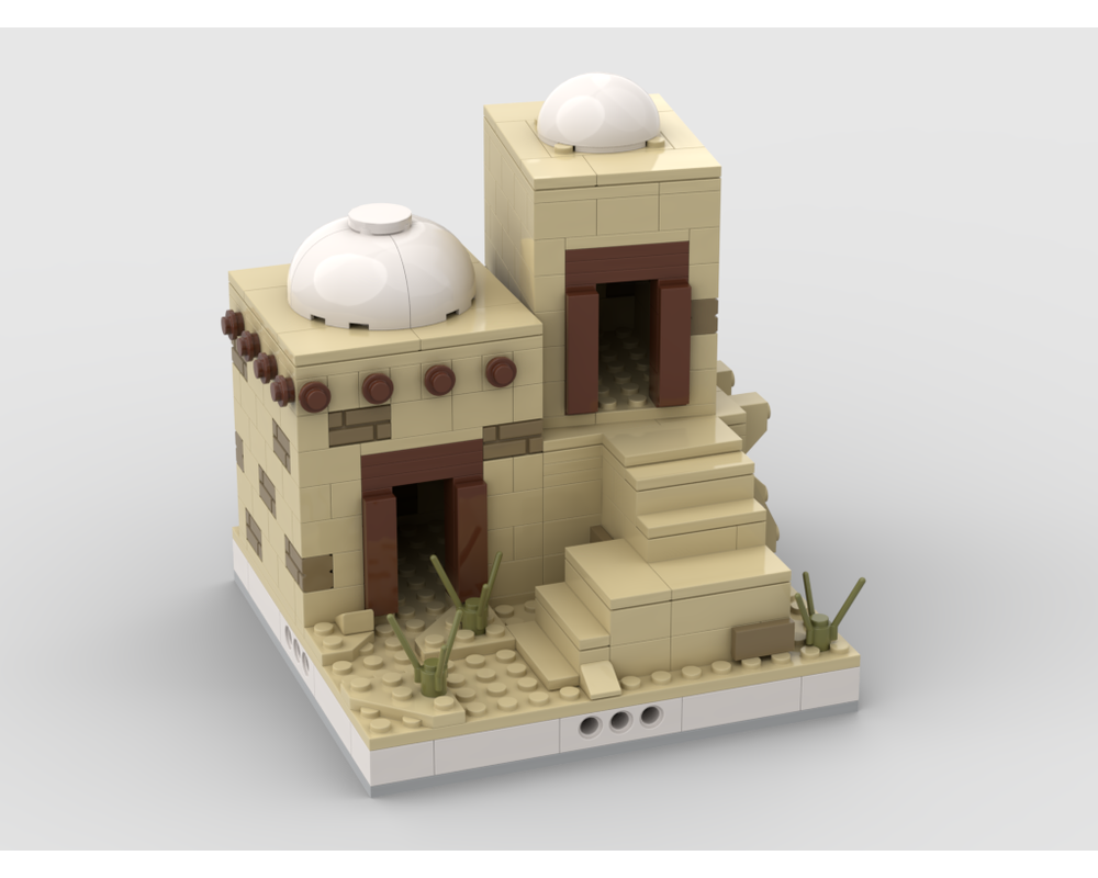 MOC - Desert House #6 for a Modular Desert village - How to build it