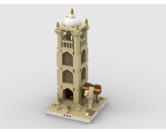 MOC - Desert Tower #2 for a Modular Desert village - How to build it