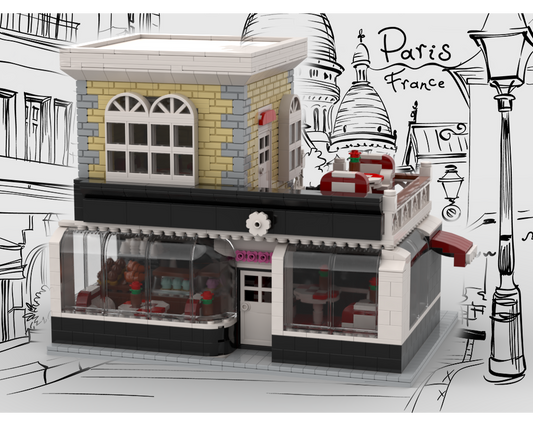 MOC - Franch Caffee and Cake Shop - How to build it