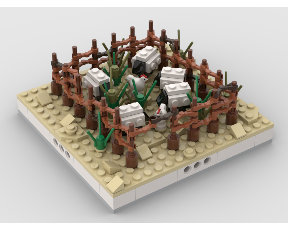 MOC - Herd of sheep for a Modular Desert village - How to build it
