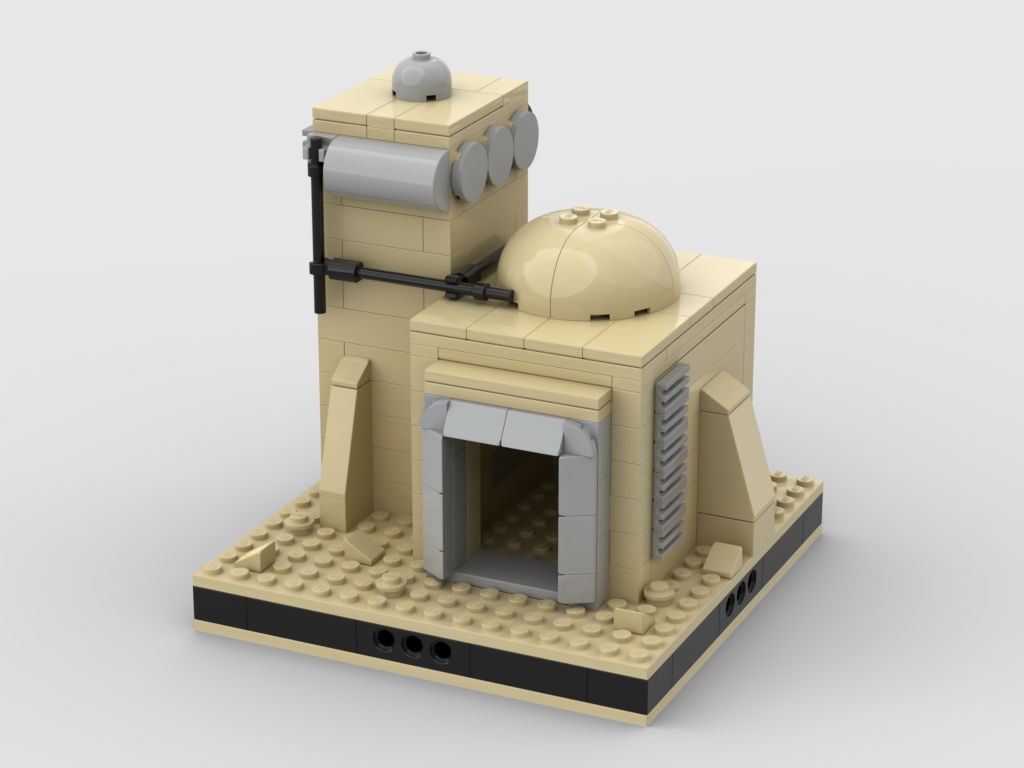 MOC - Desert House #17 for a Modular Desert space village - How to build it