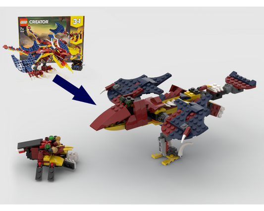 MOC - 31102 Bird hunted a spider Alternative Build - How to build it