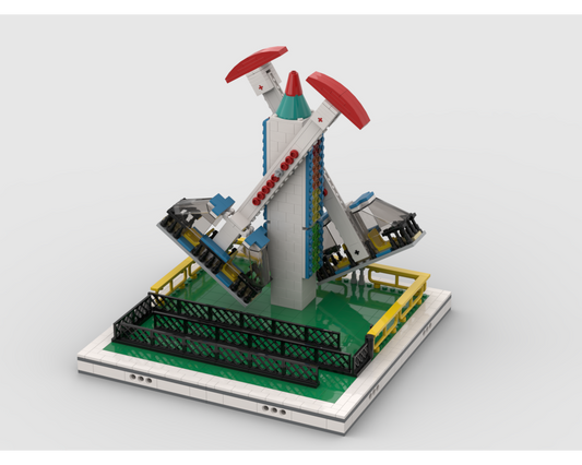 MOC - 360 Carousel for modular Amusement Park - How to build it