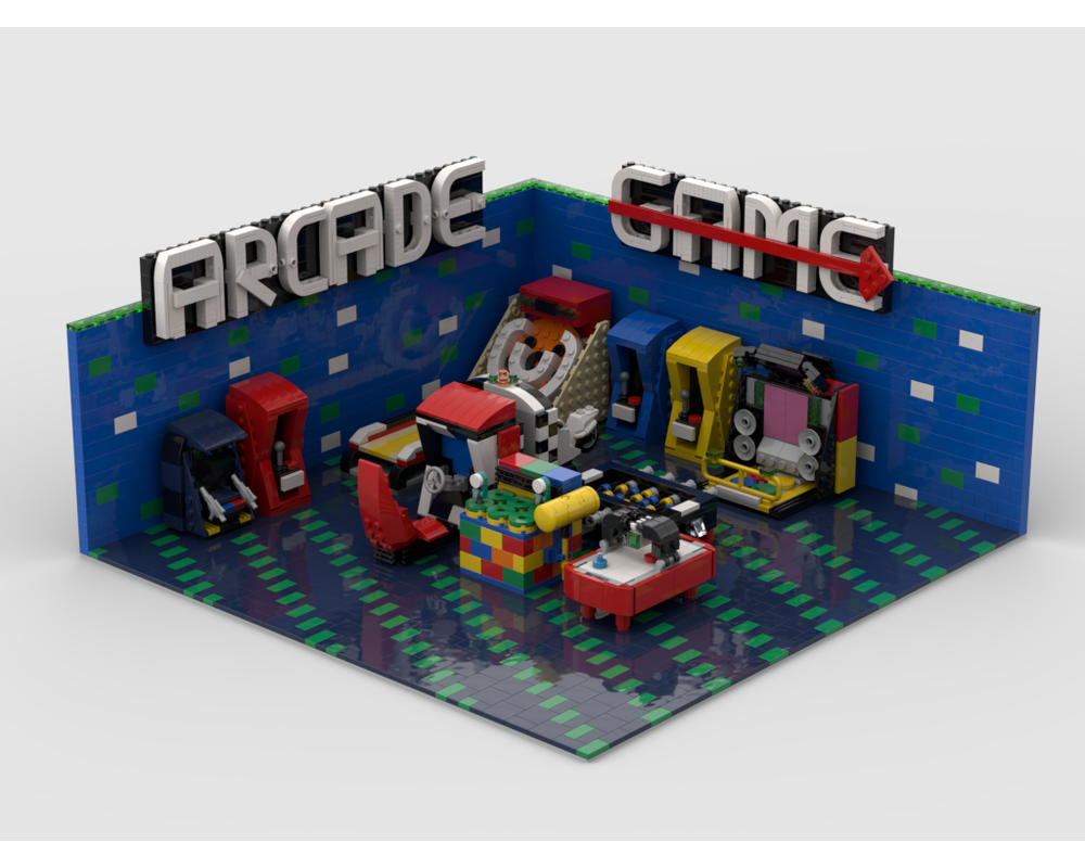 MOC - Arcade Game Center - How to build it