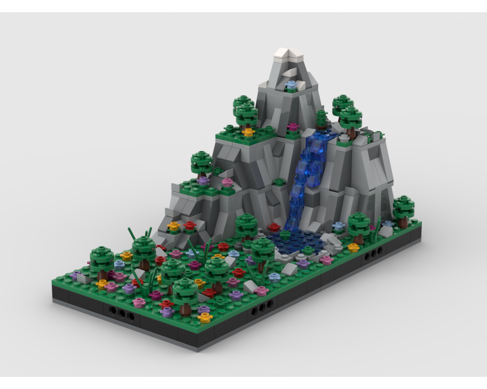 MOC - Diorama of Mountains and Valley - How to build it