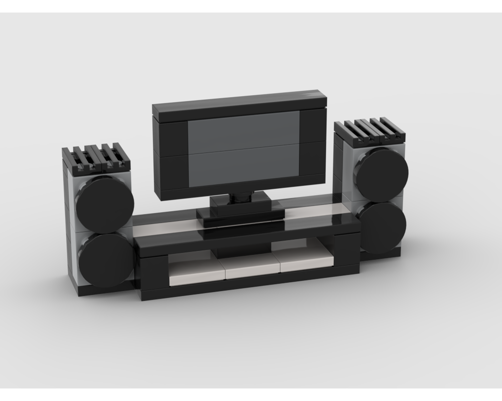 MOC - TV with desk and speakers - How to build it