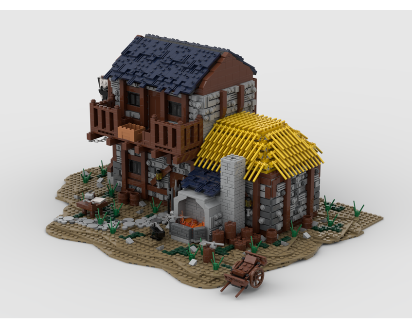 MOC - The Blacksmith House - How to build it