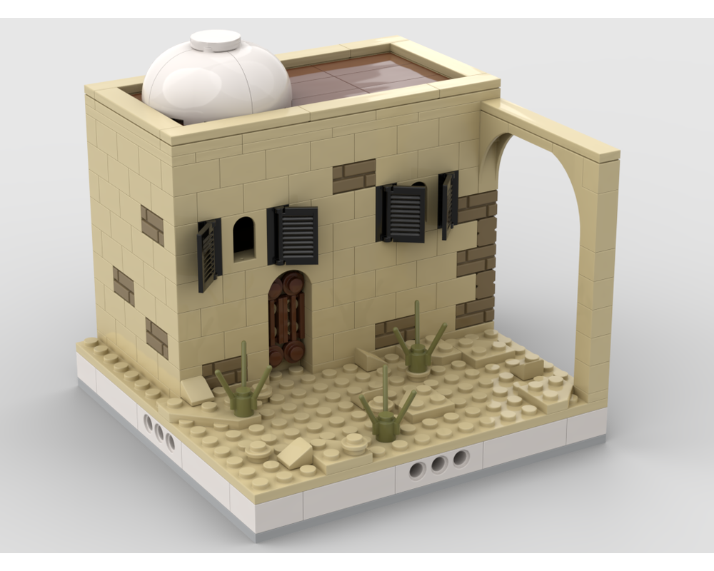 MOC - Desert House #8 for a Modular Desert village - How to build it