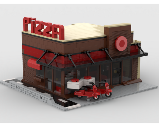 MOC - Pizza Modular Building - How to build it