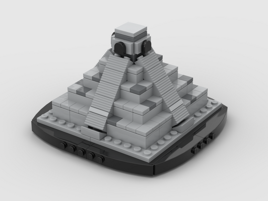 MOC - Mini El Castillo Chichen Itza pyramid - How to build it