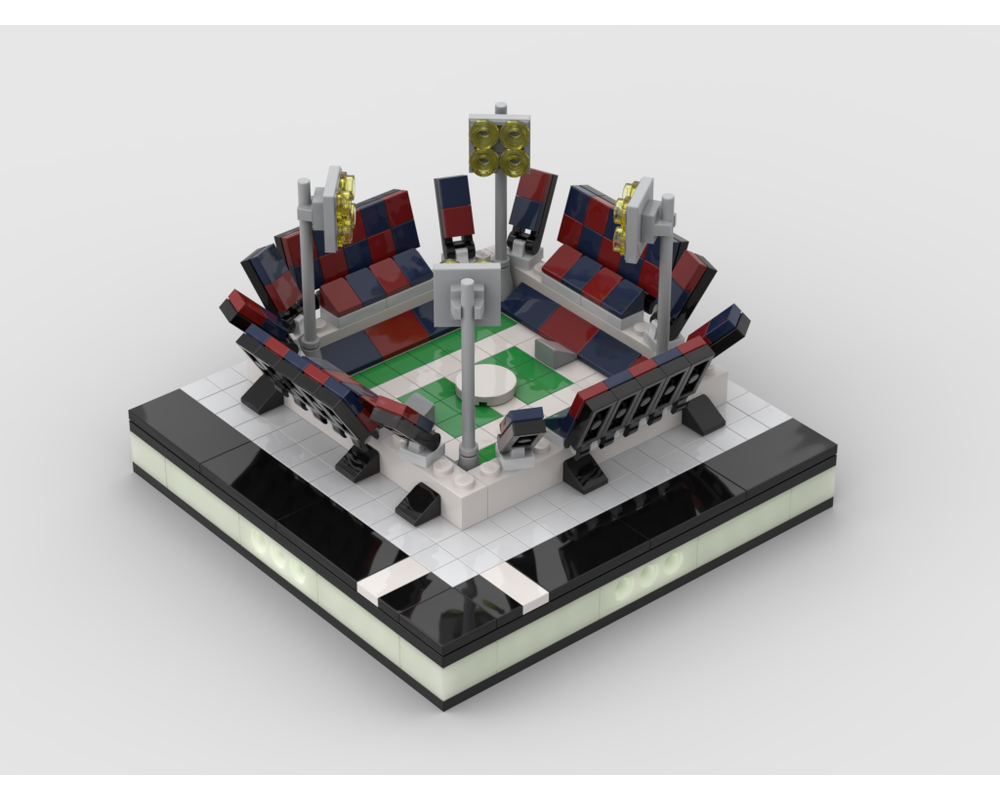 MOC Mini Soccer Stadium for a Modular City How to build it