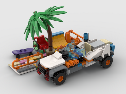 MOC - Muscle car Alternative Build set 60290 - How to build it
