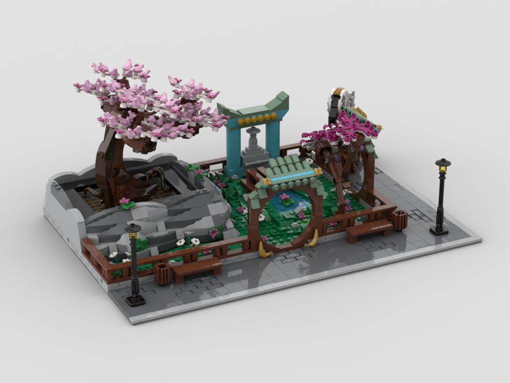MOC - פארק סיני מודולרי + תצוגה לסט 10281