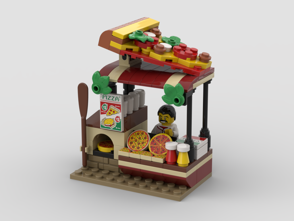 MOC Pizza Stand How to build it