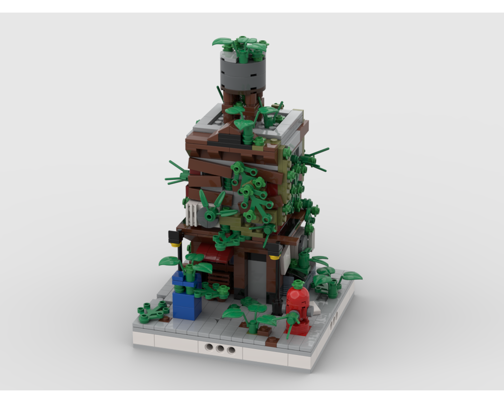 MOC - Ruined House #2 for a Modular Ruined City - How to build it