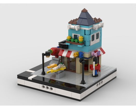 MOC - Toy Shop for a Modular City - How to build it