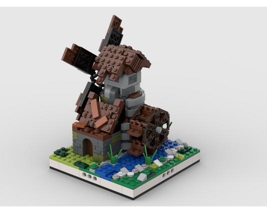 MOC - Windmill for a Modular Village - How to build it