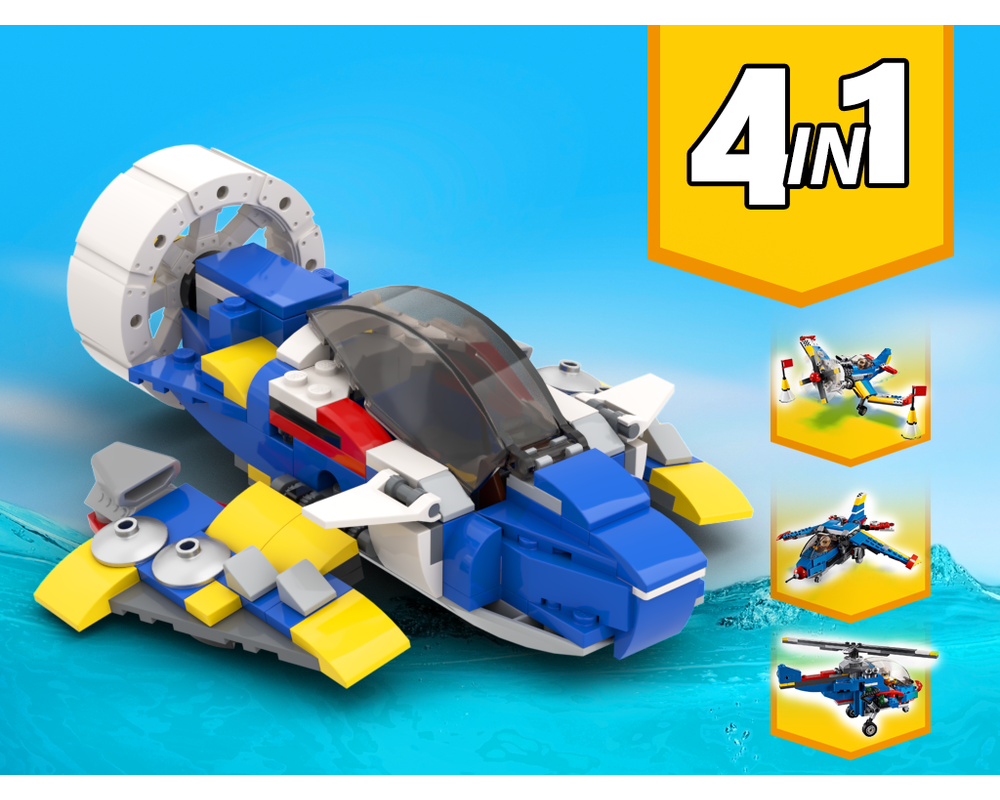 MOC - 31094 Submarine Alternative Build - How to build it