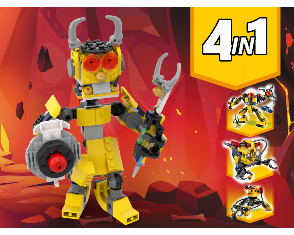 MOC - 31090 Devilish elf Alternative Build - How to build it