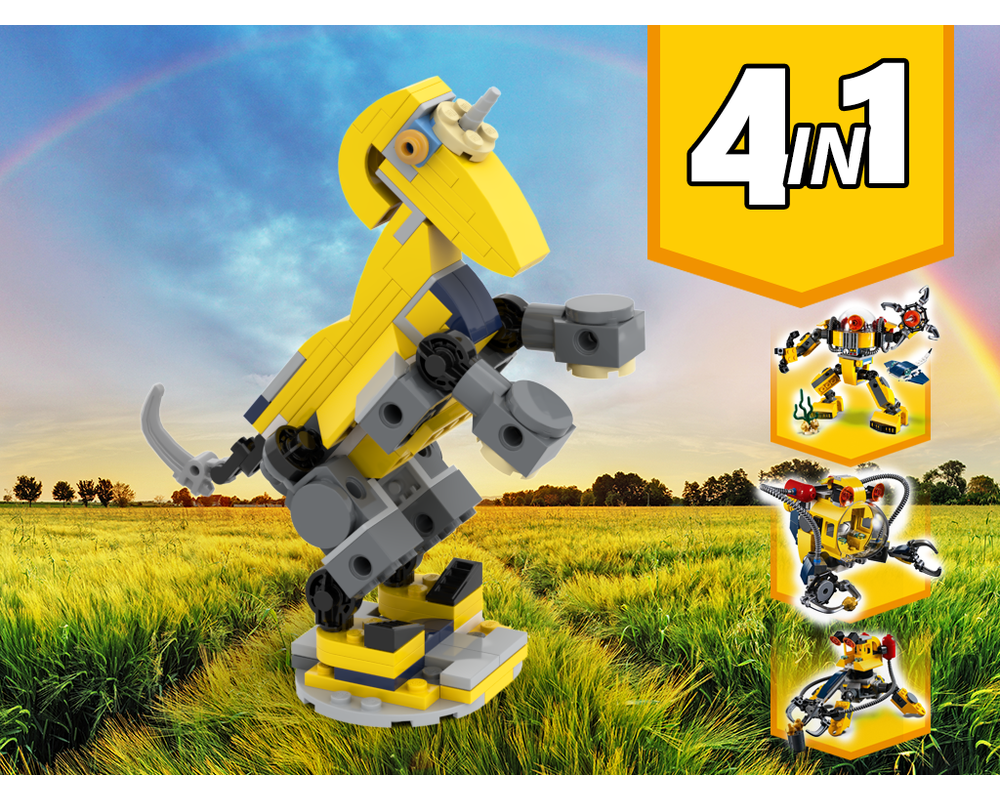 MOC - 31090 Unicorn Alternative Build - How to build it