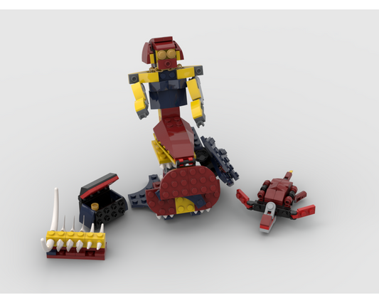 MOC - 31102 Mermaid sitting on a rock Alternative Build - How to build it