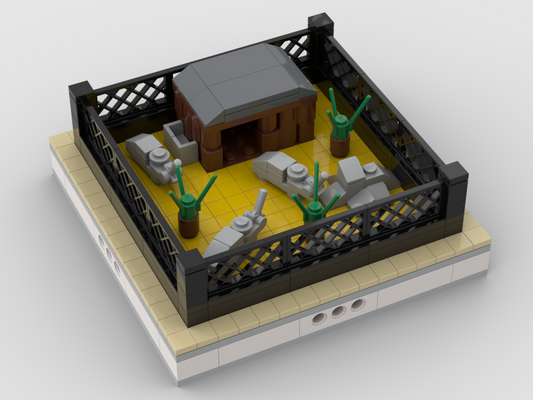 MOC - Rhinos | mini modular ZOO - How to build it