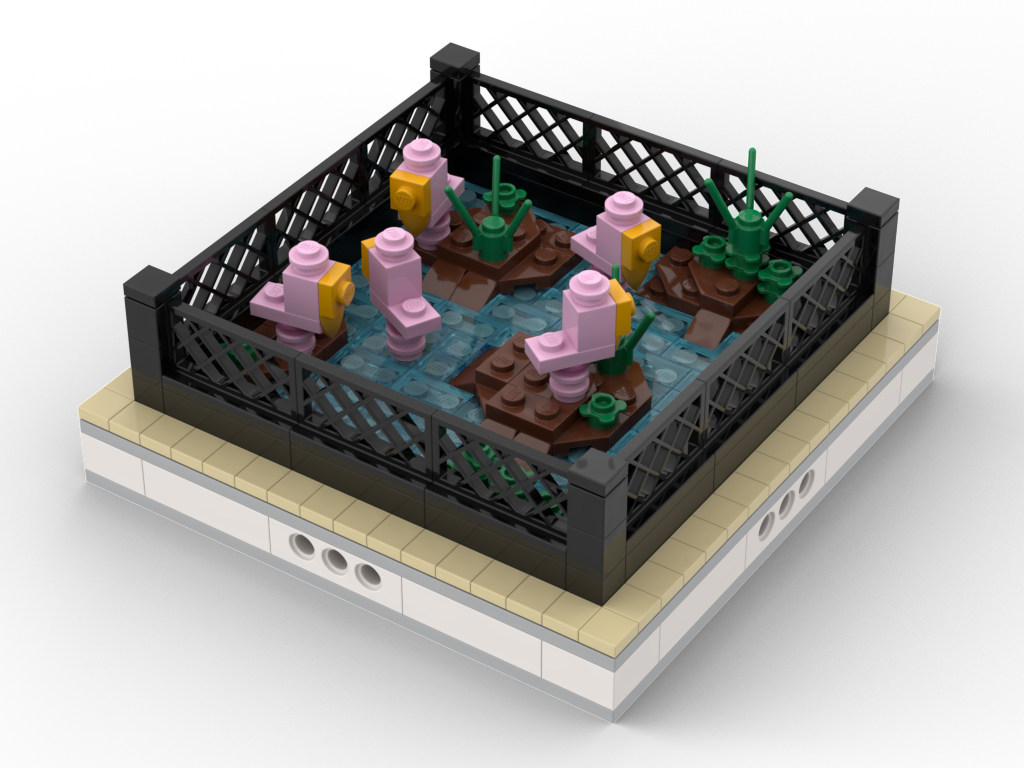 MOC - Flamingo | mini modular ZOO - How to build it