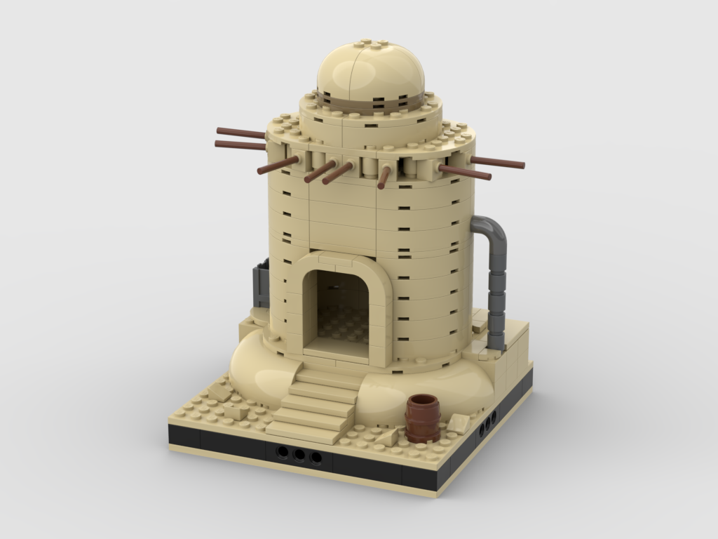 MOC - Desert House #14 for a Modular Desert space village - How to build it