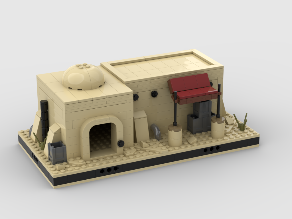 MOC - Desert House #12 for a Modular Desert space village - How to build it