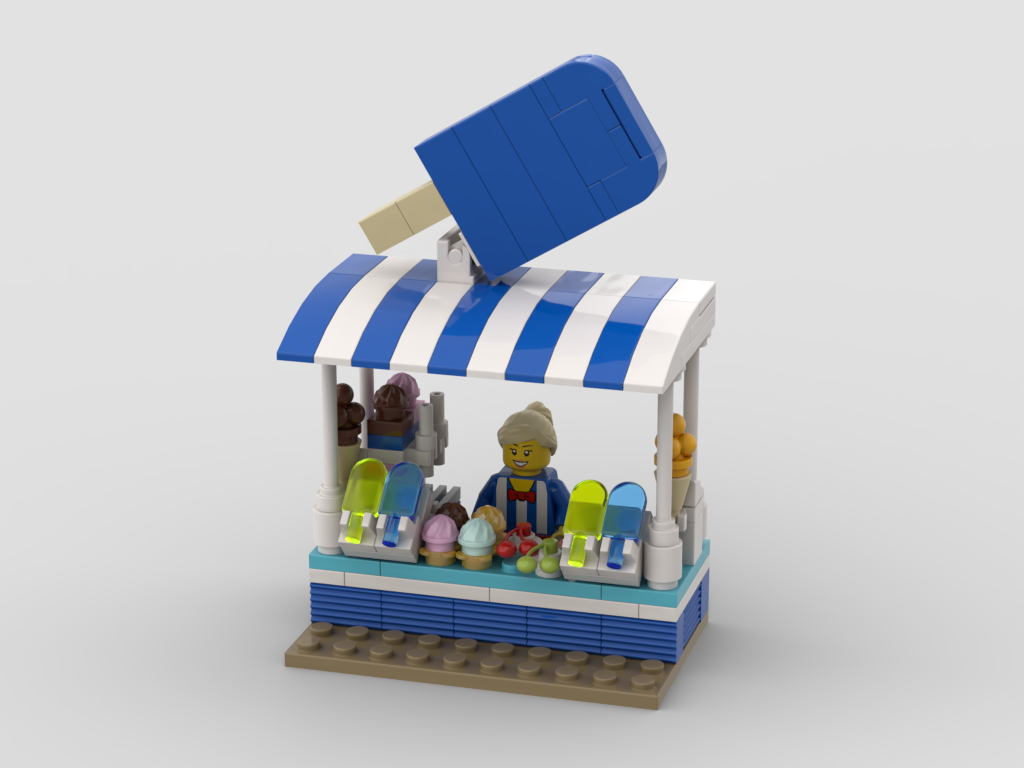 Lego ice cream stand sale