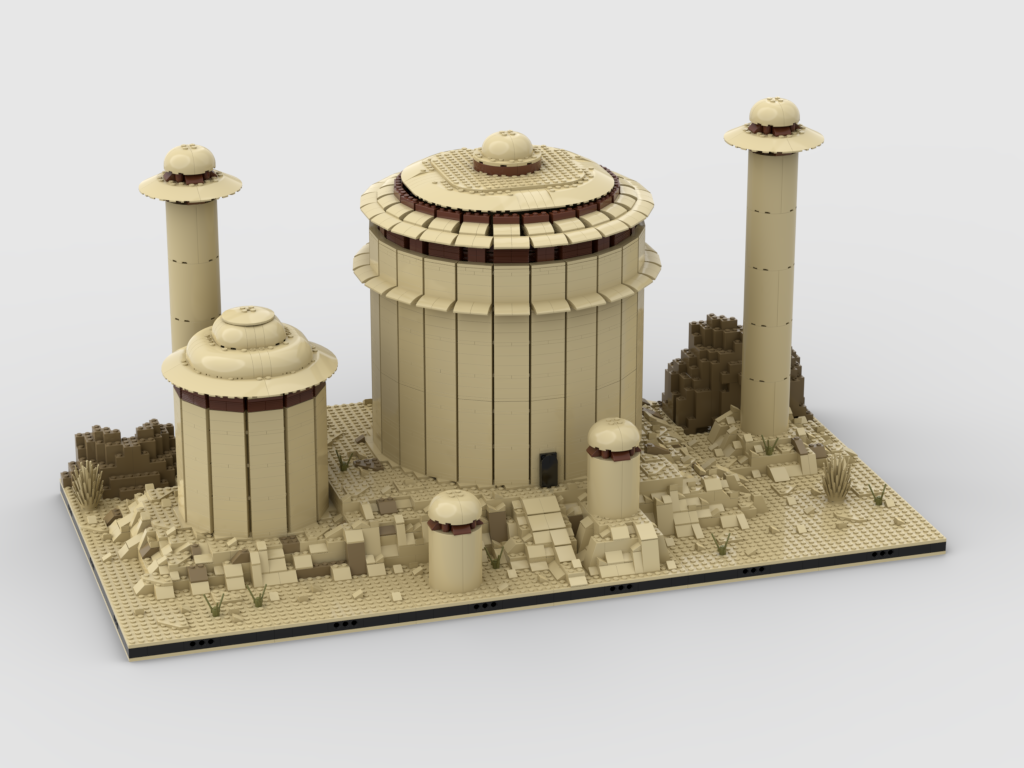 MOC - jabba's palace for a Modular Tatooine - How to build it