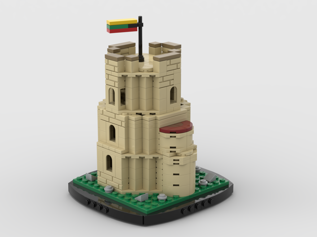 MOC - Mini Gediminas Castle Tower - How to build it