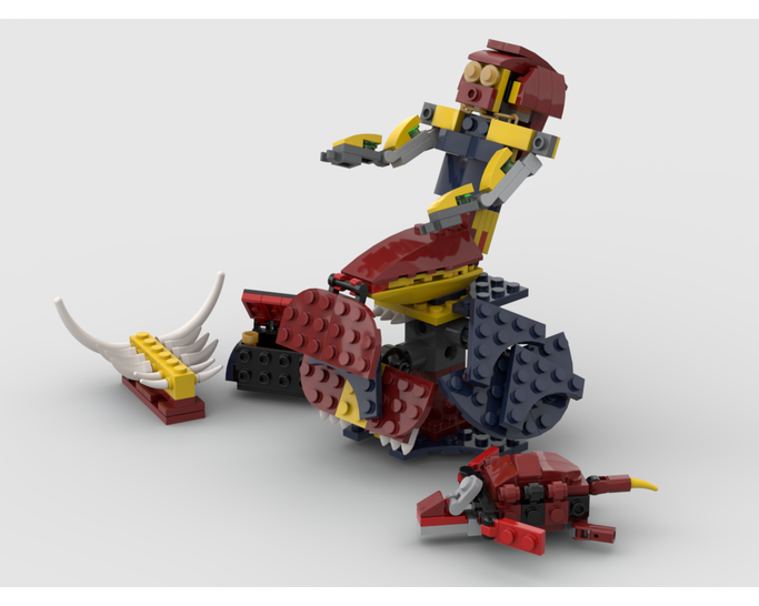 MOC - 31102 Mermaid sitting on a rock Alternative Build - How to build it