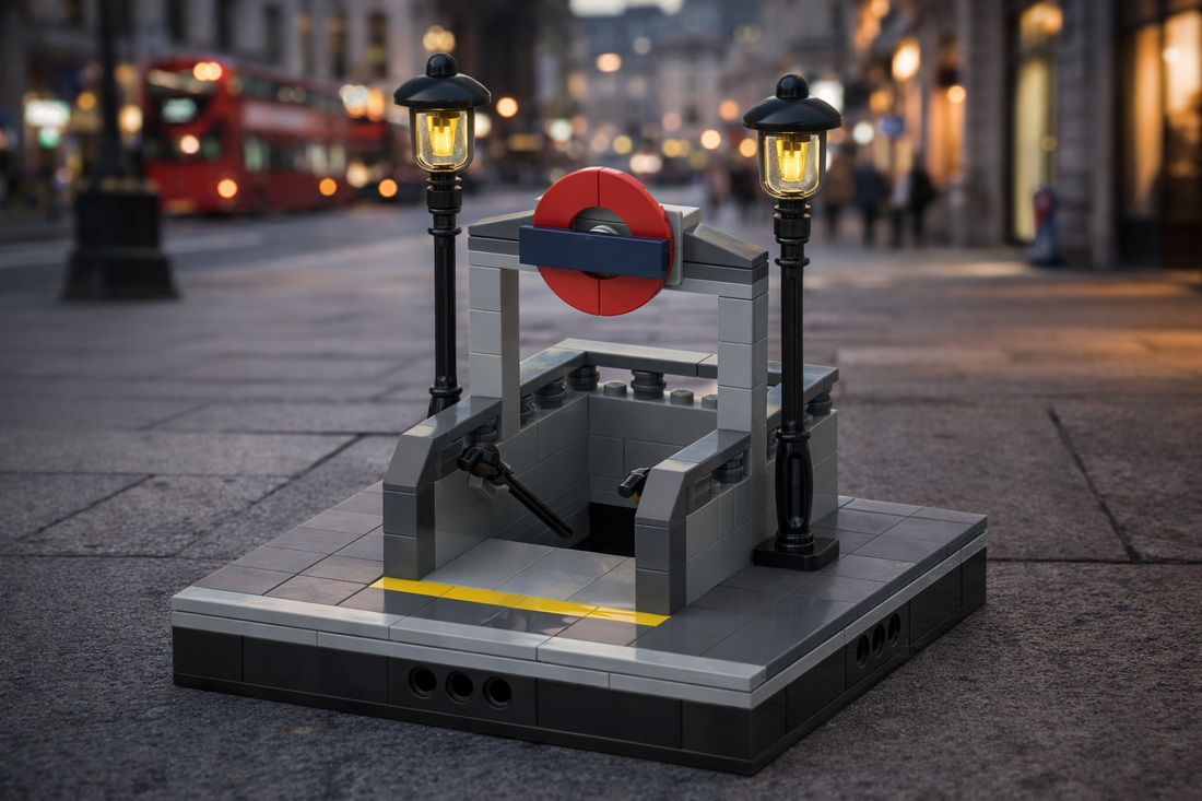 Subway Entrance – Free Building MOC Instructions