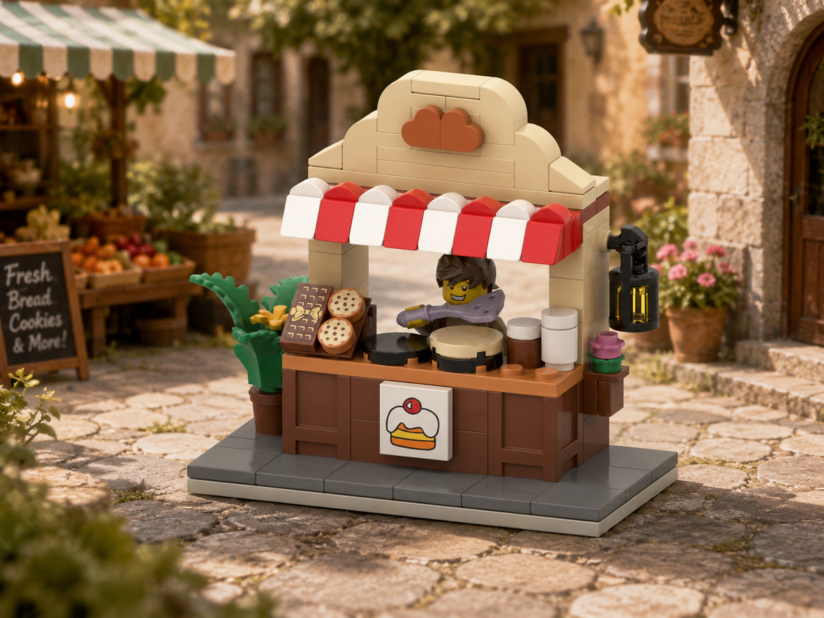 Crepe Stand Free Building Instructions | City Food Stall Build