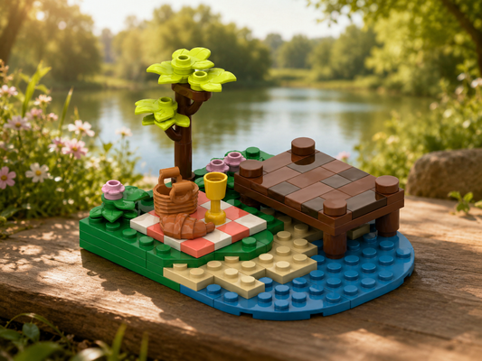 Lakeside Picnic Spot Free Building Instructions