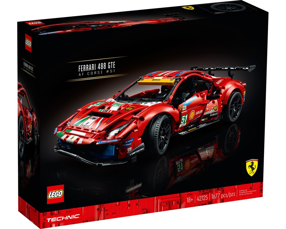 Lego set 42125 alternate build Ferrari 488 GTE "AF Corse #51