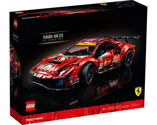 Lego set 42125 alternate build Ferrari 488 GTE "AF Corse #51