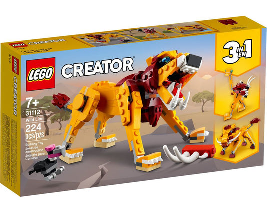 LEGO SET 31112 Wild Lion alternate build - free tutorials