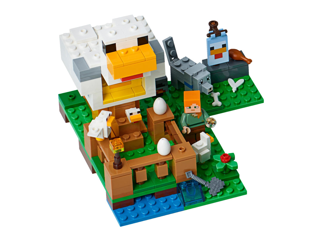 LEGO Set 21140-1 The Chicken Coop Alternate build Ideas: First Night, Badlands, and Blocky Biome Rebuilds
