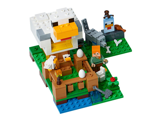 LEGO Set 21140-1 The Chicken Coop Alternate build Ideas: First Night, Badlands, and Blocky Biome Rebuilds