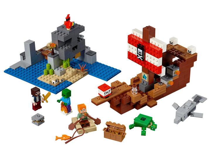 LEGO Set 21152-1 The Pirate Ship Adventure Alternate build Ideas: Harbor Scenes, Ships, and Dockside Rebuilds
