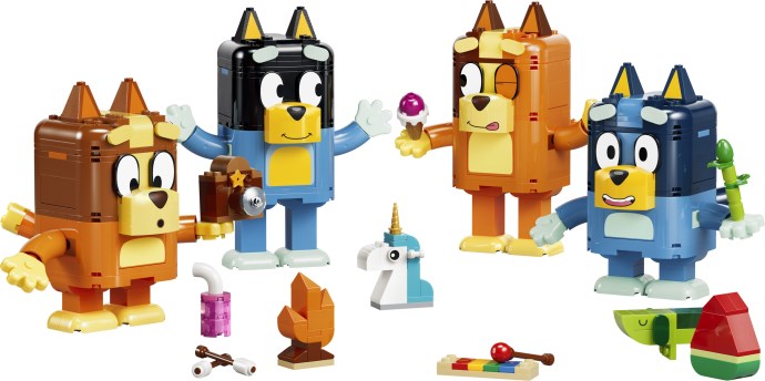 LEGO 11217 Brick-Built Bluey Family - Brick-Built Bluey Family Display Set Details
