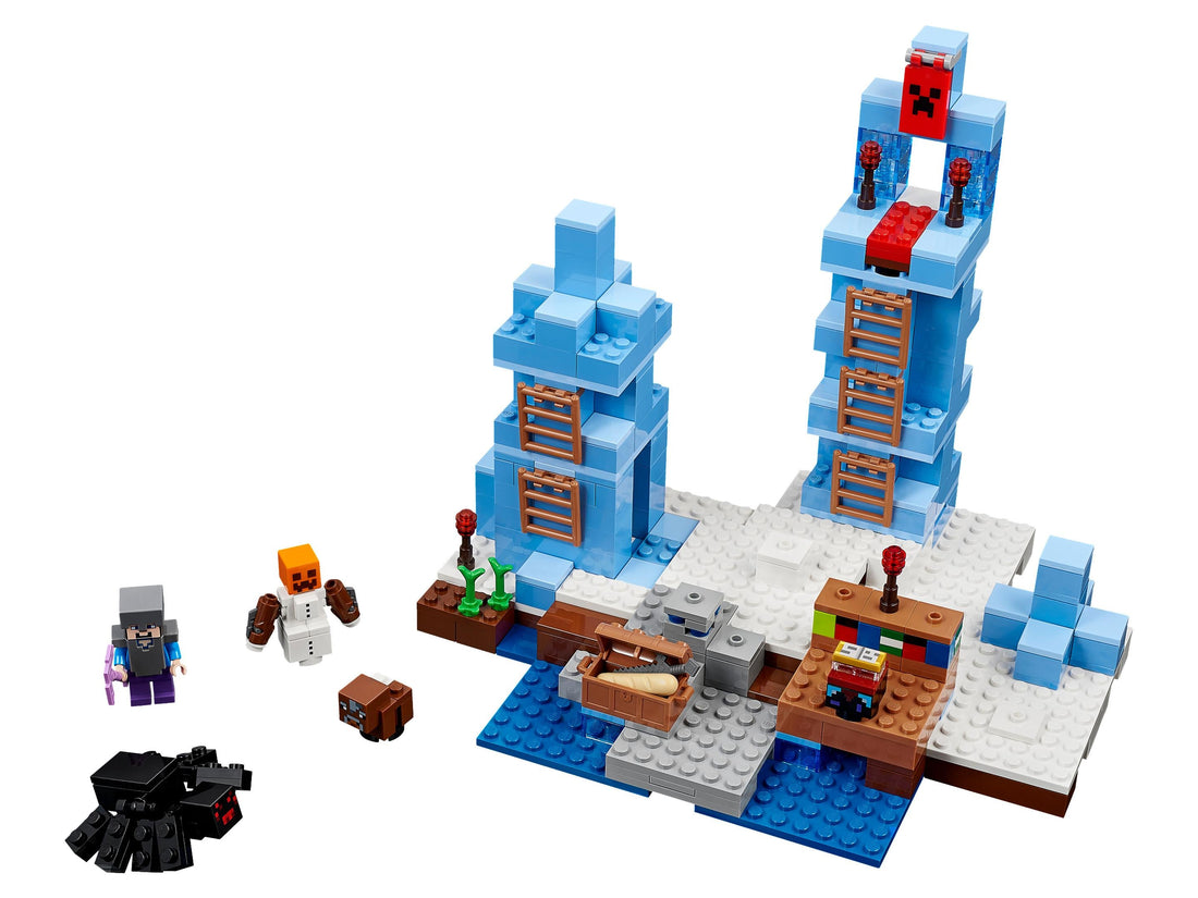 LEGO Set 21131-1 The Ice Spikes Alternate build Ideas: First Night, Badlands, and Blocky Biome Rebuilds