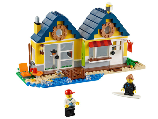 LEGO Set 31035-1 Beach Hut Alternate build Ideas: Townhouses, Modular Rooms, and Neighborhood Rebuilds